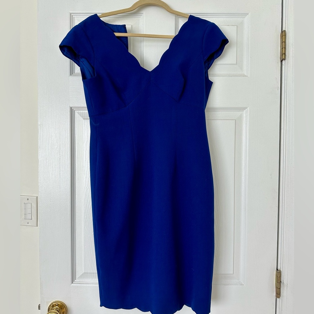 Adrianna Papell cobalt blue dress size 2.